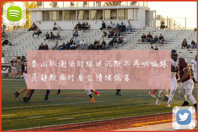 泰山队谢场时球迷沉默不再呐喊球员静默面对看台情绪低落